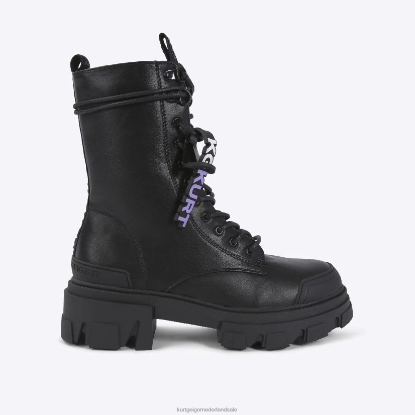 vrouwen Kurt Geiger N206R457 Londen trekker veterschoenen zwart | schoenen