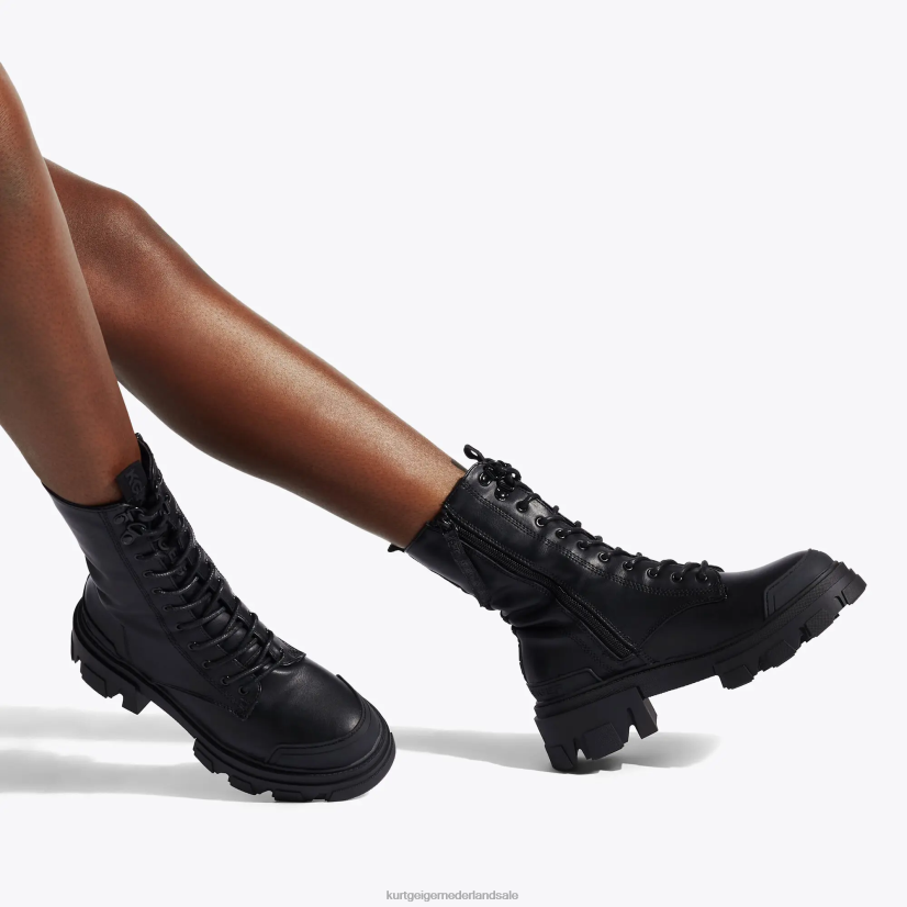 vrouwen Kurt Geiger N206R457 Londen trekker veterschoenen zwart | schoenen
