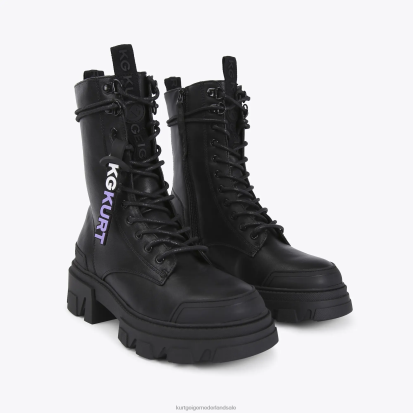 vrouwen Kurt Geiger N206R457 Londen trekker veterschoenen zwart | schoenen