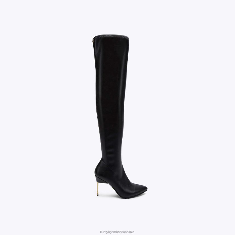 vrouwen Kurt Geiger N206R265 Londense barbican over de knie zwart | schoenen