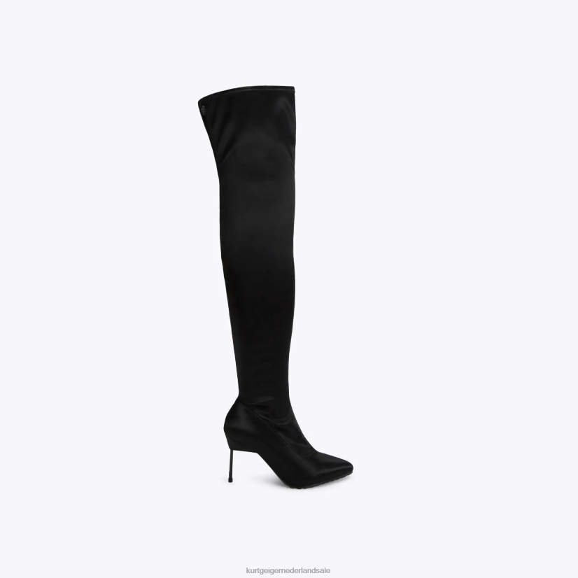 vrouwen Kurt Geiger N206R266 Londense barbican over de knie doorweekt zwart | schoenen