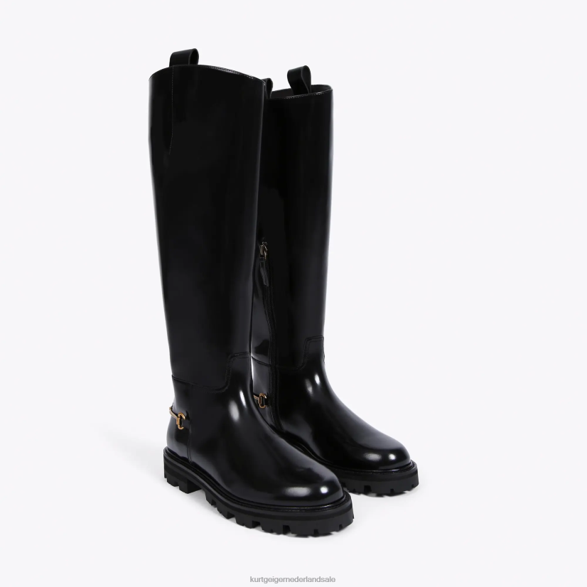 vrouwen Kurt Geiger N206R399 London Carnaby rijlaars zwart | schoenen