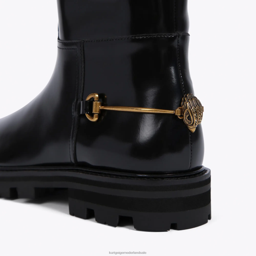 vrouwen Kurt Geiger N206R399 London Carnaby rijlaars zwart | schoenen