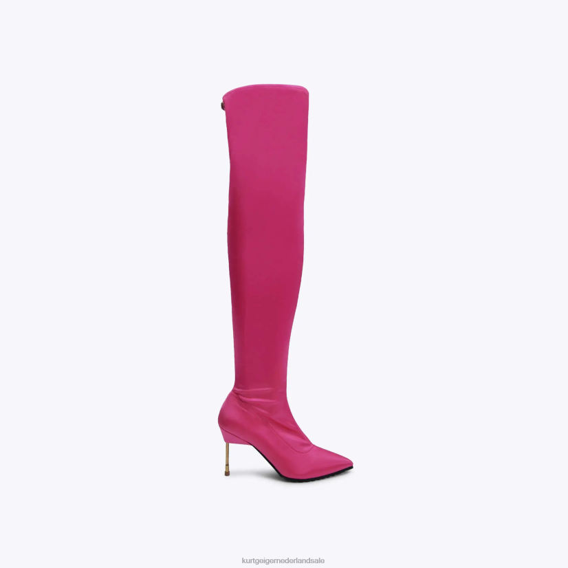 vrouwen Kurt Geiger N206R413 Londense barbican over de knie fushia | schoenen