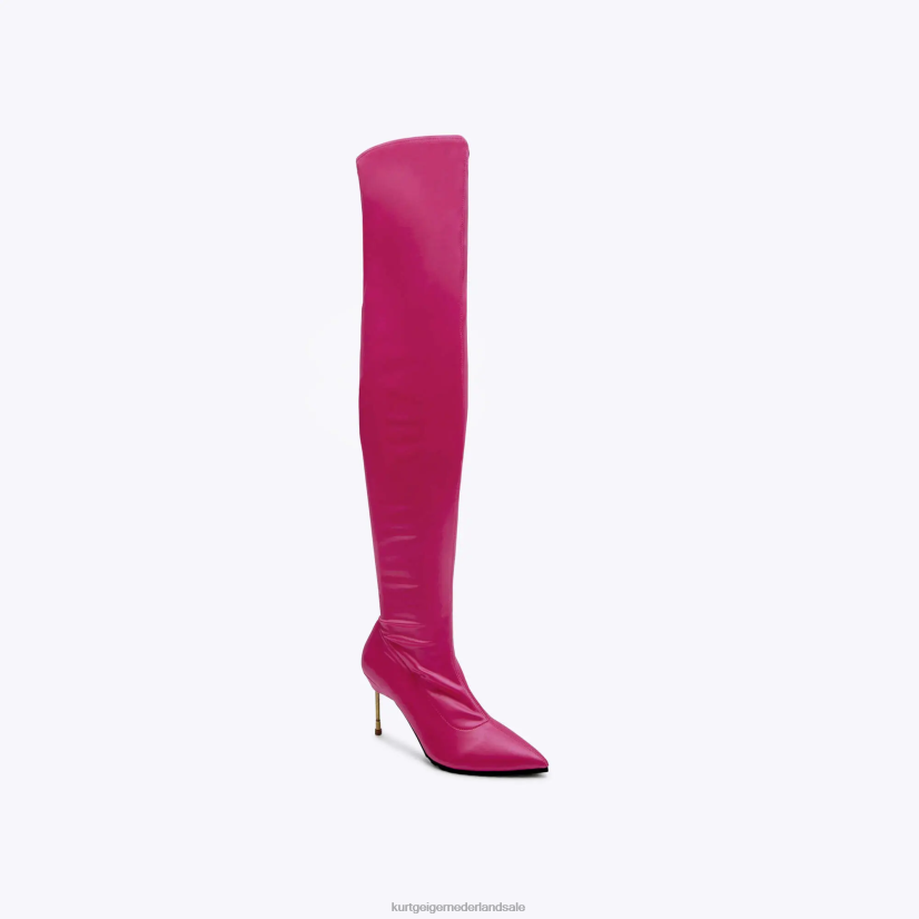 vrouwen Kurt Geiger N206R413 Londense barbican over de knie fushia | schoenen
