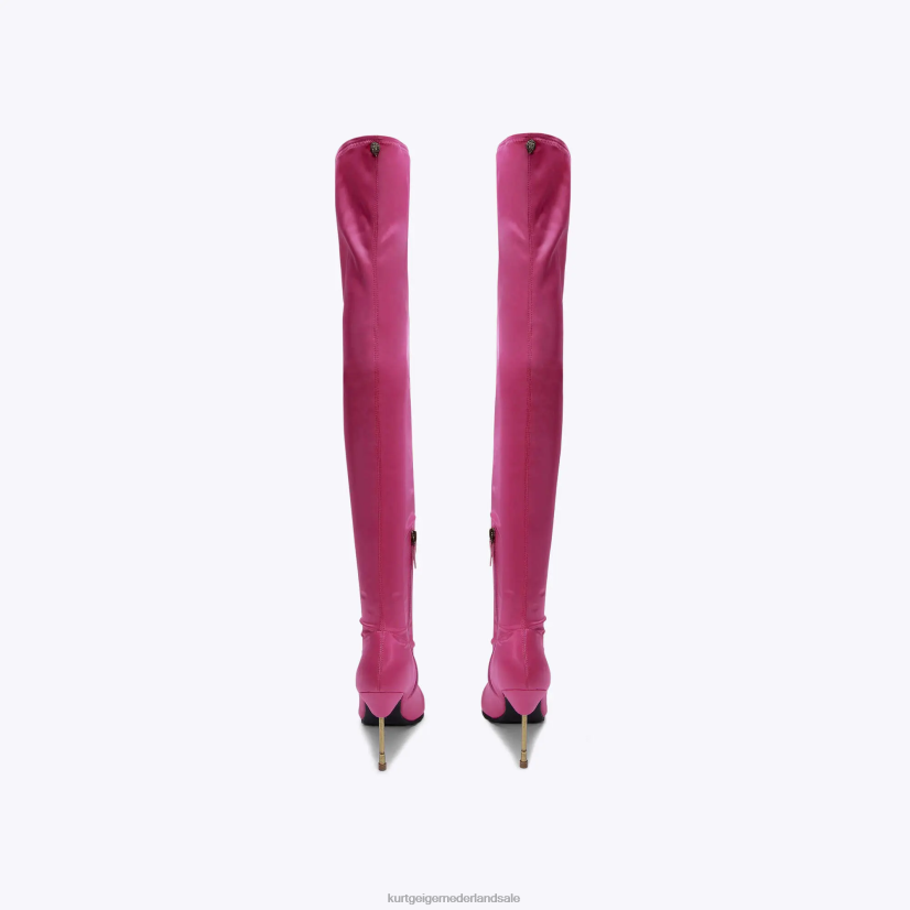 vrouwen Kurt Geiger N206R413 Londense barbican over de knie fushia | schoenen
