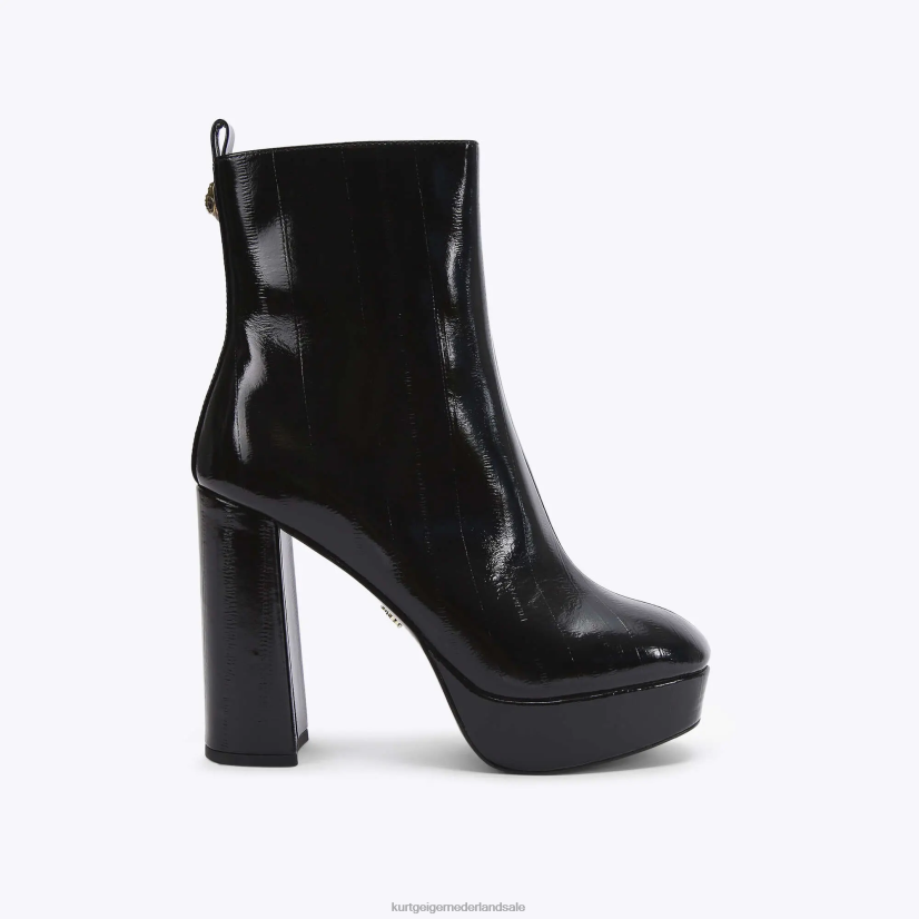 vrouwen Kurt Geiger N206R401 London pierra platform laarsje zwart | schoenen
