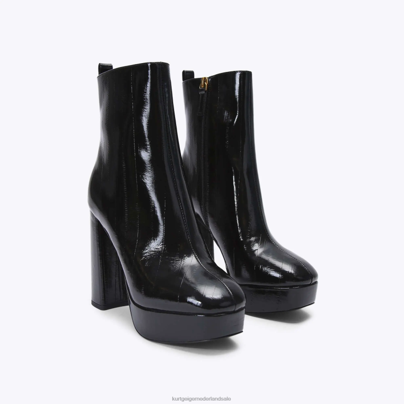 vrouwen Kurt Geiger N206R401 London pierra platform laarsje zwart | schoenen