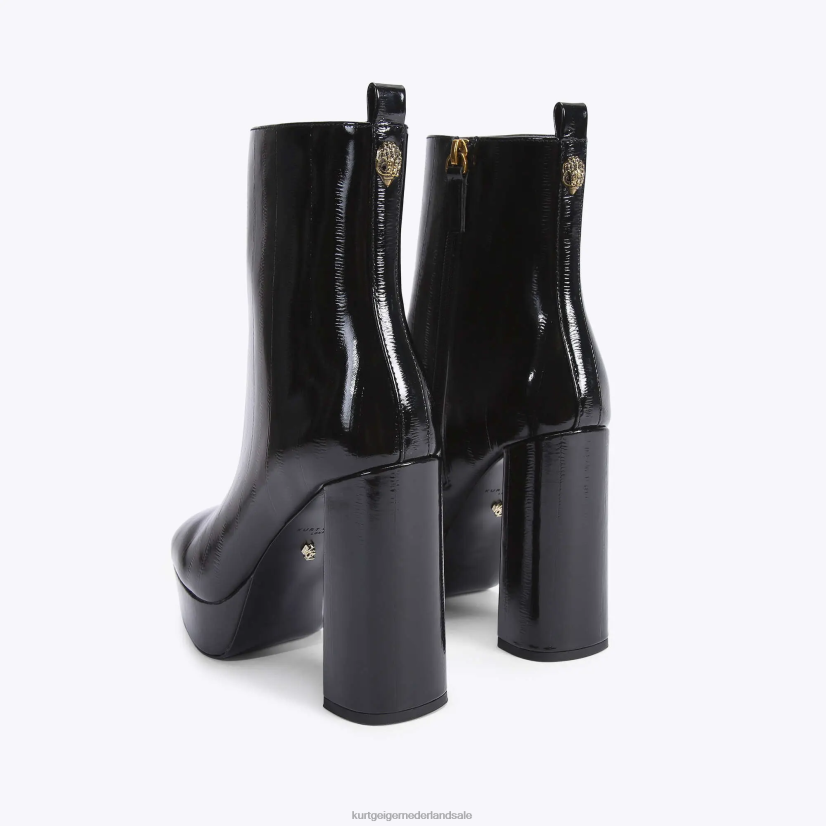 vrouwen Kurt Geiger N206R401 London pierra platform laarsje zwart | schoenen