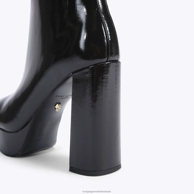 vrouwen Kurt Geiger N206R401 London pierra platform laarsje zwart | schoenen
