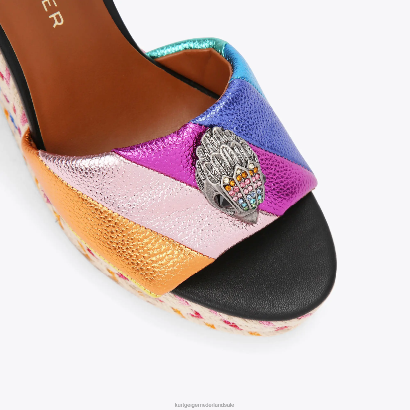 vrouwen Kurt Geiger N206R220 london kensington 105 espadrille zwarte combinatie | schoenen