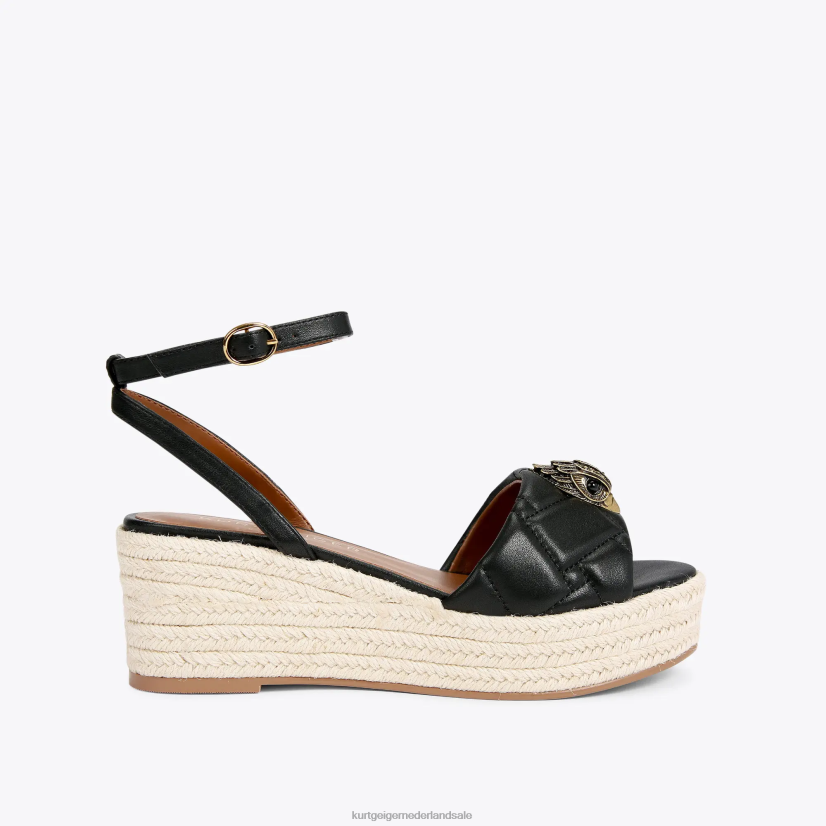 vrouwen Kurt Geiger N206R333 london kensington 65 espadrille zwart | schoenen