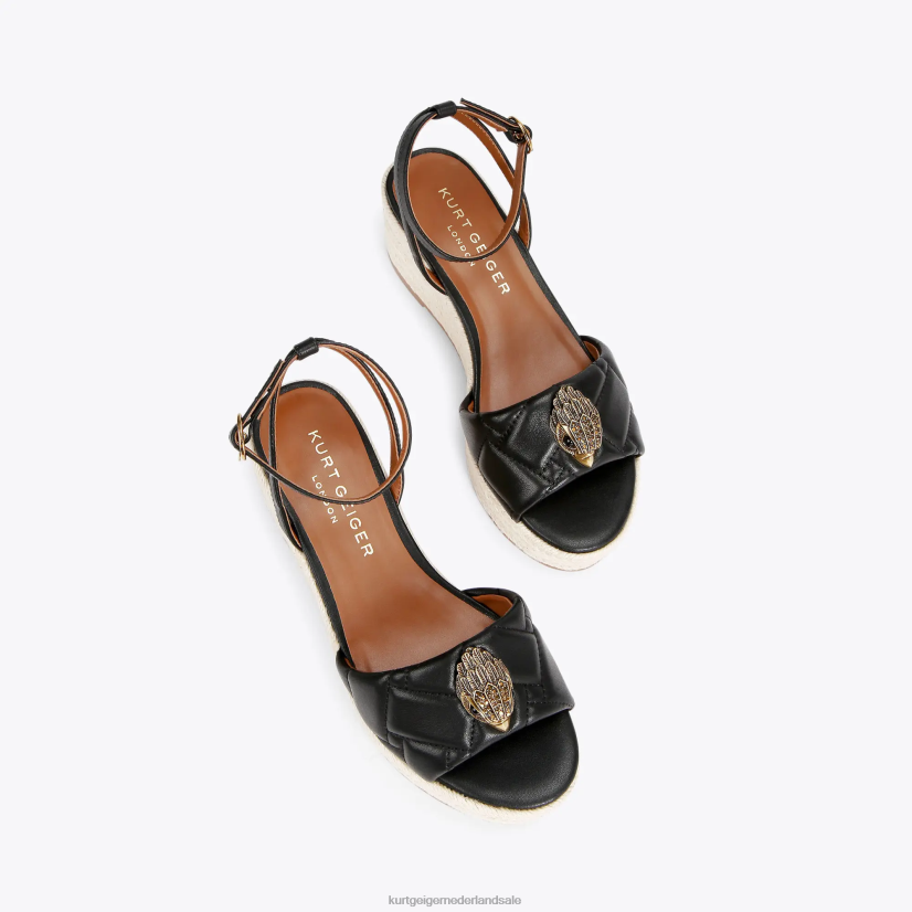 vrouwen Kurt Geiger N206R333 london kensington 65 espadrille zwart | schoenen