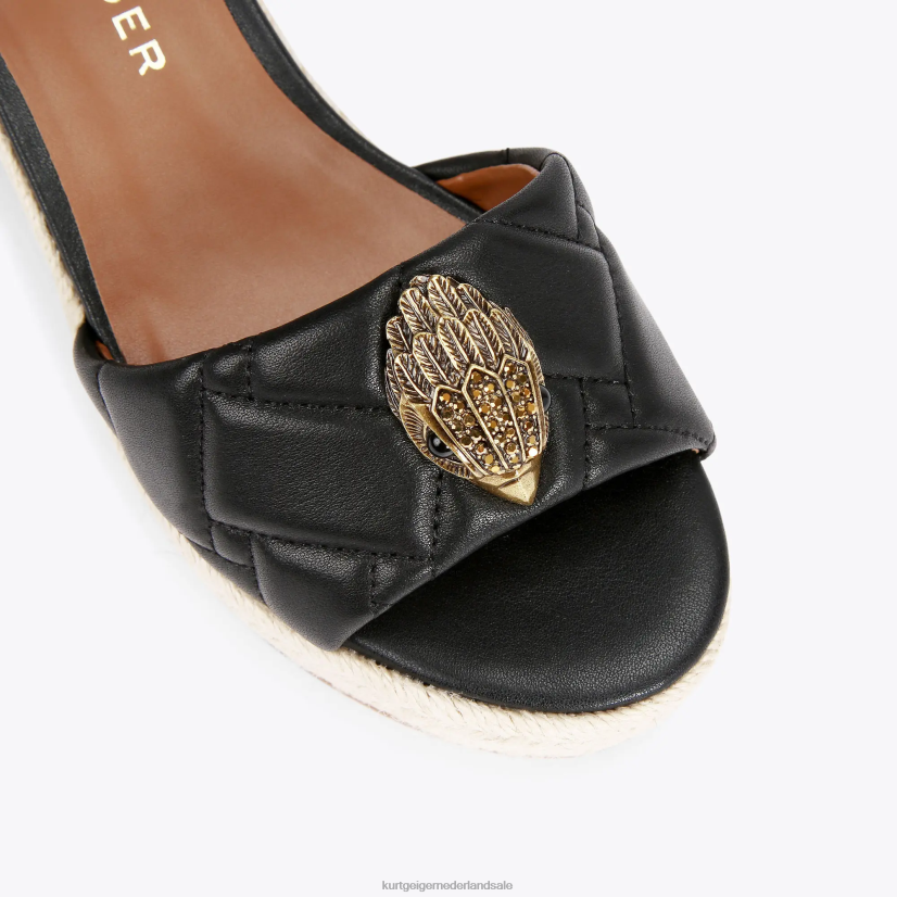 vrouwen Kurt Geiger N206R333 london kensington 65 espadrille zwart | schoenen