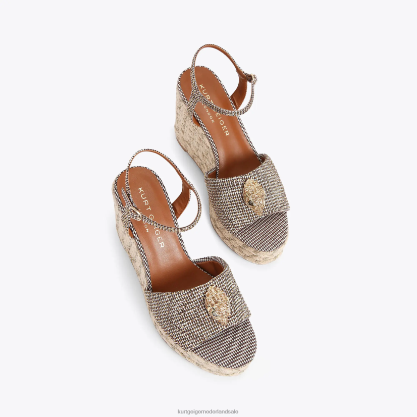 vrouwen Kurt Geiger N206R435 london kensington 105 espadrille beige | schoenen