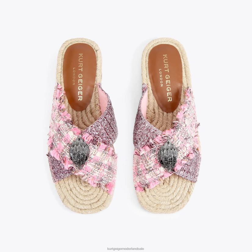 vrouwen Kurt Geiger N206R443 Londen Kensington-espadrille roze combinatie | schoenen
