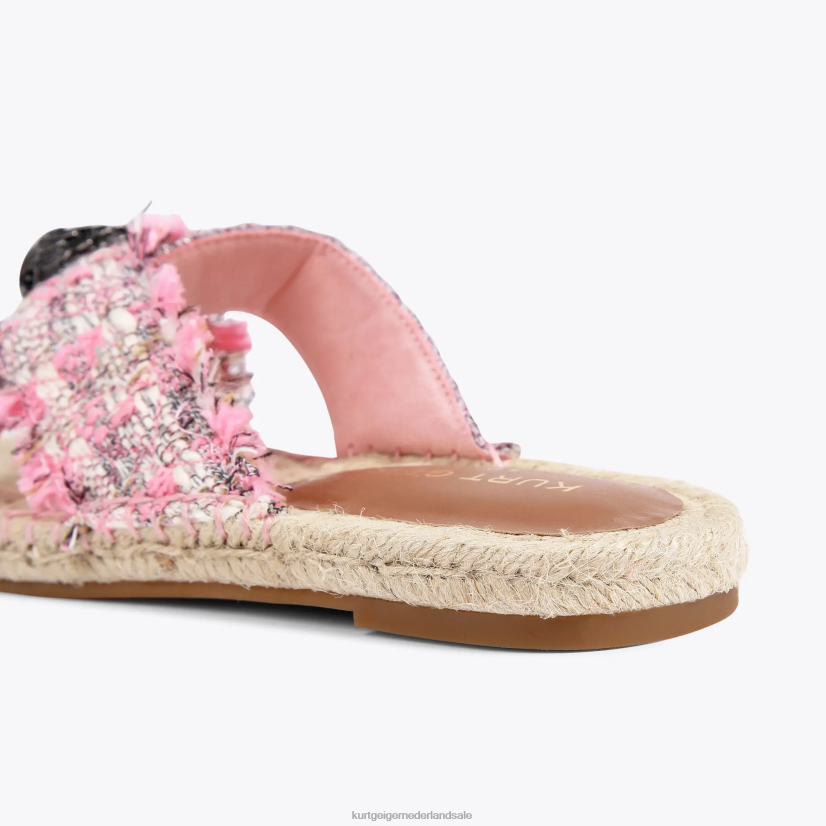 vrouwen Kurt Geiger N206R443 Londen Kensington-espadrille roze combinatie | schoenen