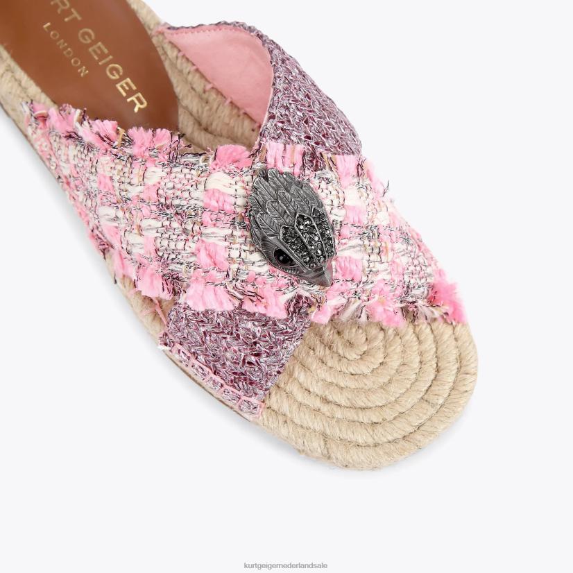 vrouwen Kurt Geiger N206R443 Londen Kensington-espadrille roze combinatie | schoenen