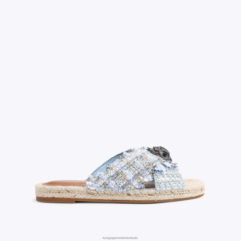 vrouwen Kurt Geiger N206R444 Londen Kensington-espadrille lichtblauw | schoenen