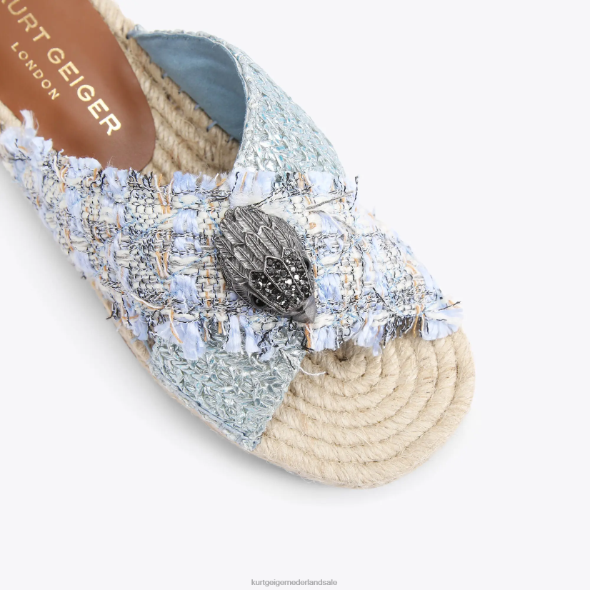 vrouwen Kurt Geiger N206R444 Londen Kensington-espadrille lichtblauw | schoenen