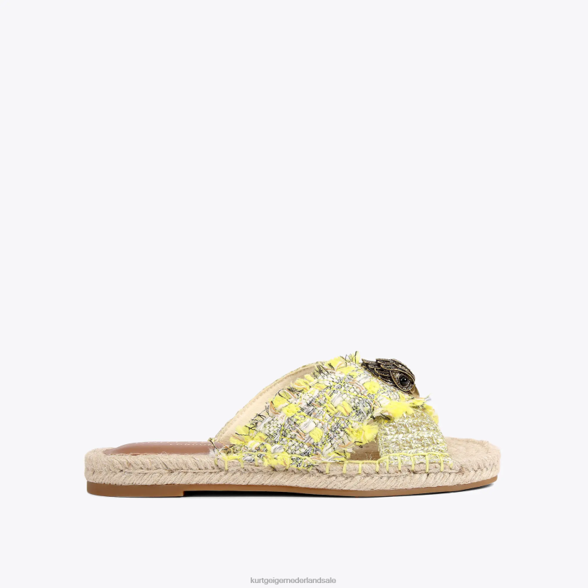 vrouwen Kurt Geiger N206R445 Londen Kensington-espadrille geel | schoenen