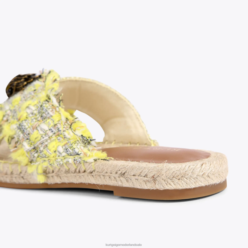 vrouwen Kurt Geiger N206R445 Londen Kensington-espadrille geel | schoenen