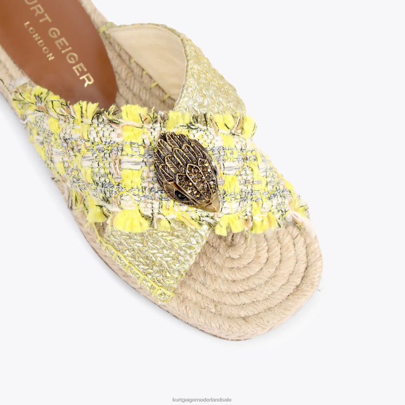 vrouwen Kurt Geiger N206R445 Londen Kensington-espadrille geel | schoenen