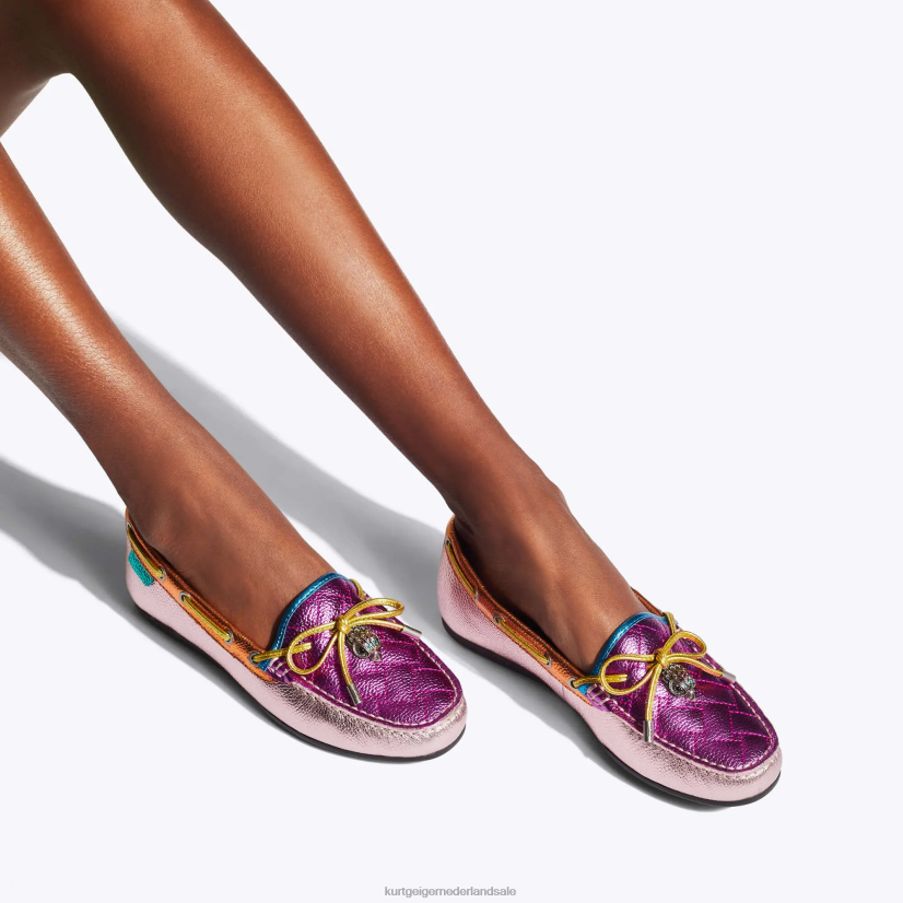 vrouwen Kurt Geiger N206R218 Londen Eagle mocassin roze combinatie | schoenen