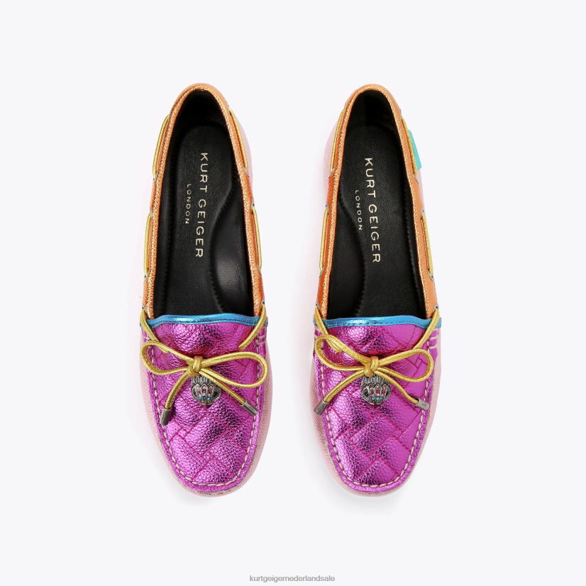 vrouwen Kurt Geiger N206R218 Londen Eagle mocassin roze combinatie | schoenen