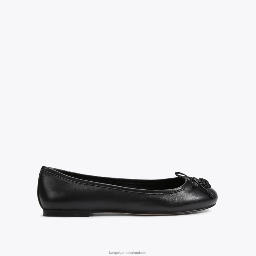 vrouwen Kurt Geiger N206R356 Londen Eagle-ballerina zwart | schoenen