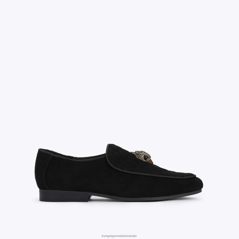 vrouwen Kurt Geiger N206R357 London Holly Eagle-loafer zwart | schoenen