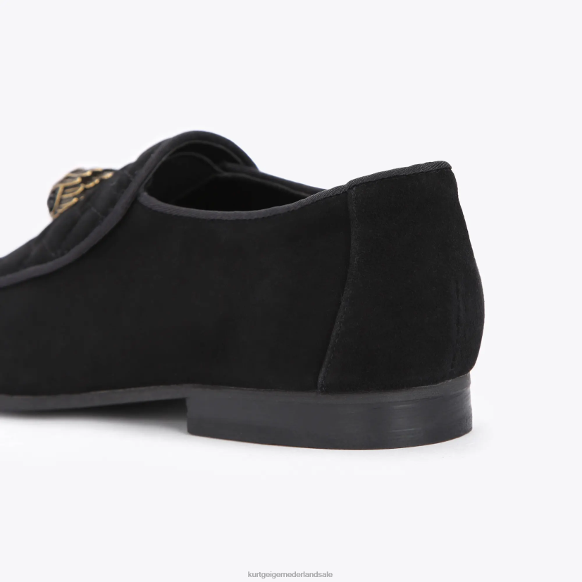 vrouwen Kurt Geiger N206R357 London Holly Eagle-loafer zwart | schoenen