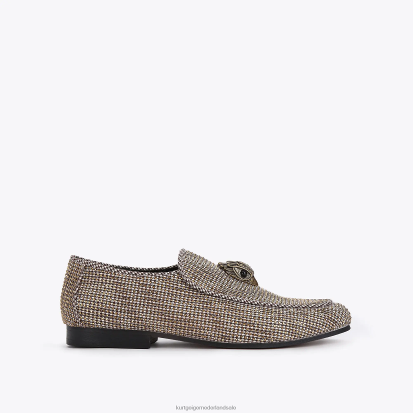 vrouwen Kurt Geiger N206R378 London Holly Eagle-loafer beige | schoenen