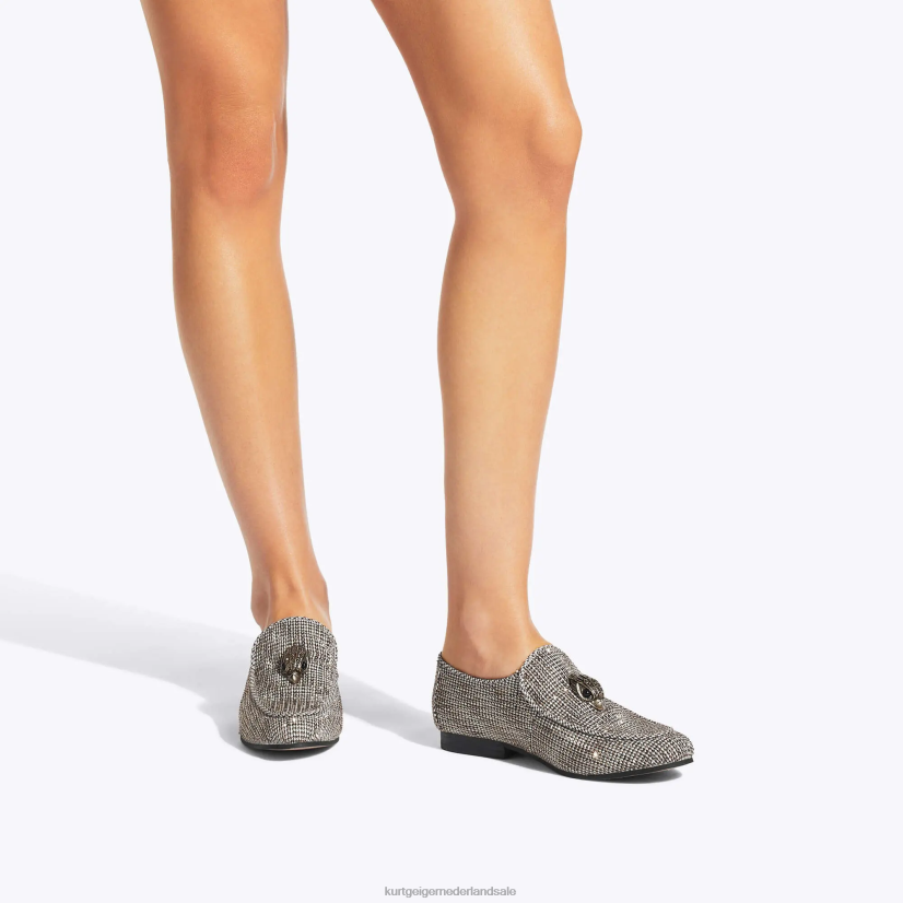 vrouwen Kurt Geiger N206R378 London Holly Eagle-loafer beige | schoenen