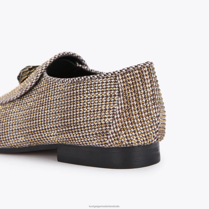 vrouwen Kurt Geiger N206R378 London Holly Eagle-loafer beige | schoenen