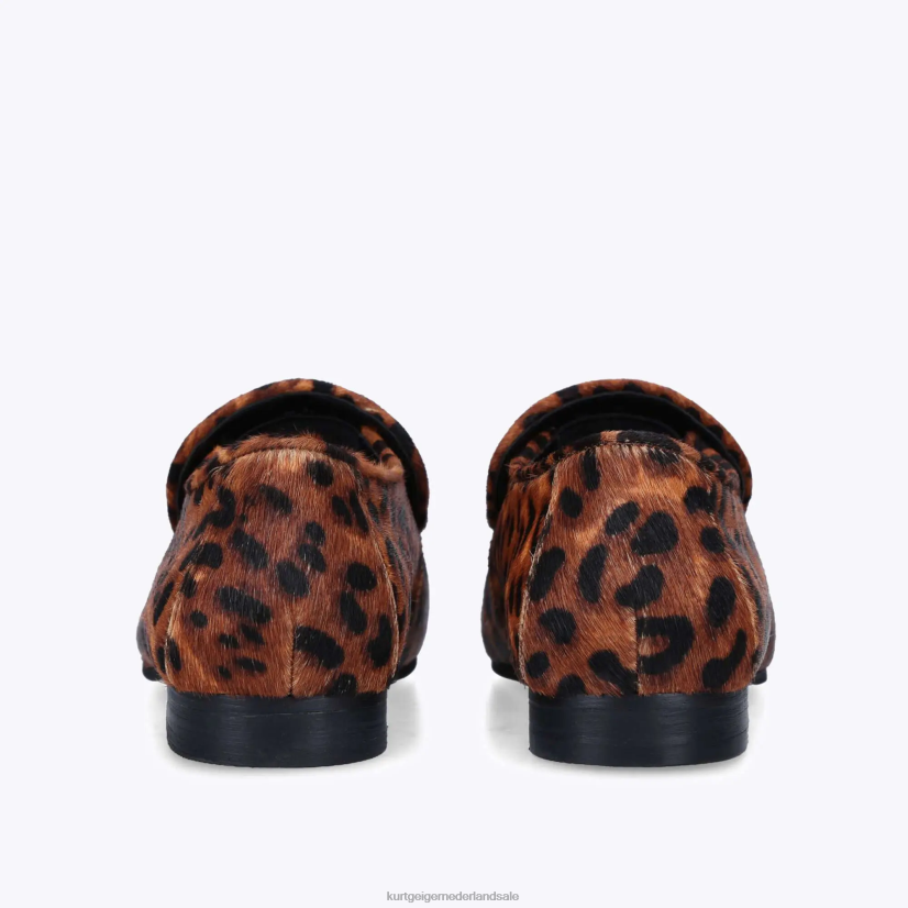 vrouwen Kurt Geiger N206R382 London Holly Eagle-loafer midden bruin | schoenen
