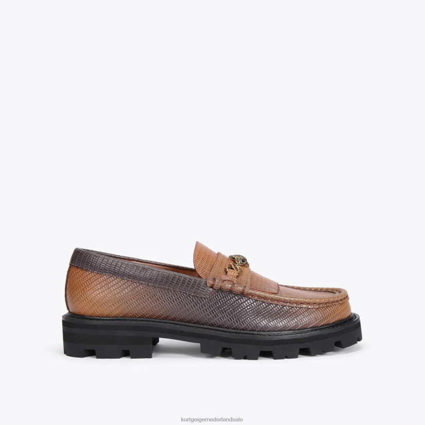 vrouwen Kurt Geiger N206R394 Londen Carnaby dikke loafer midden bruin | schoenen