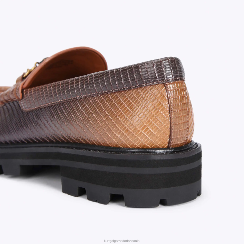vrouwen Kurt Geiger N206R394 Londen Carnaby dikke loafer midden bruin | schoenen