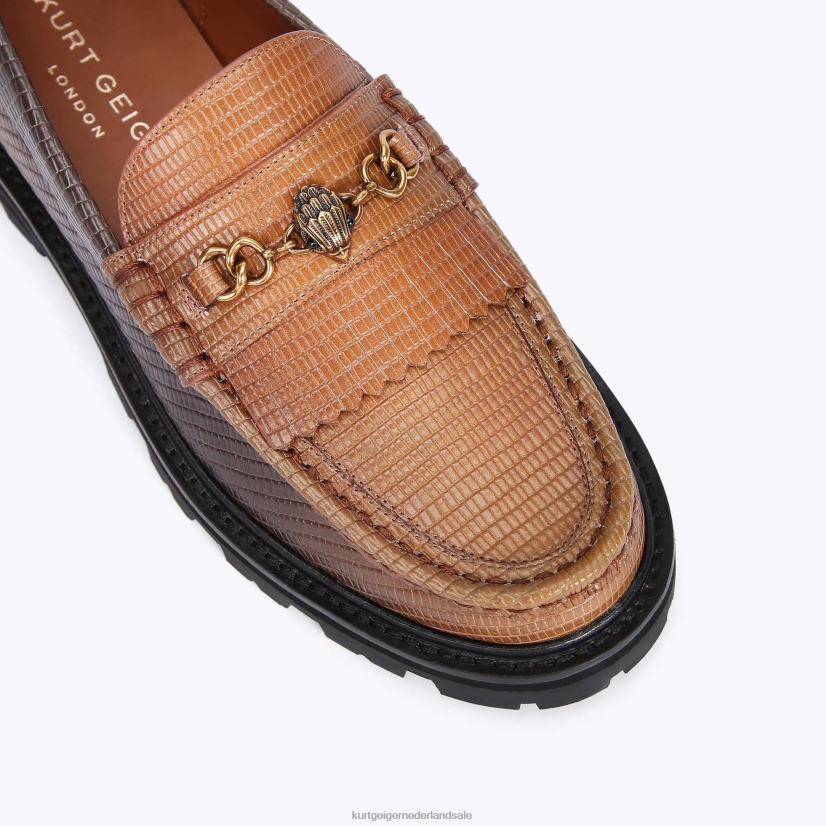 vrouwen Kurt Geiger N206R394 Londen Carnaby dikke loafer midden bruin | schoenen