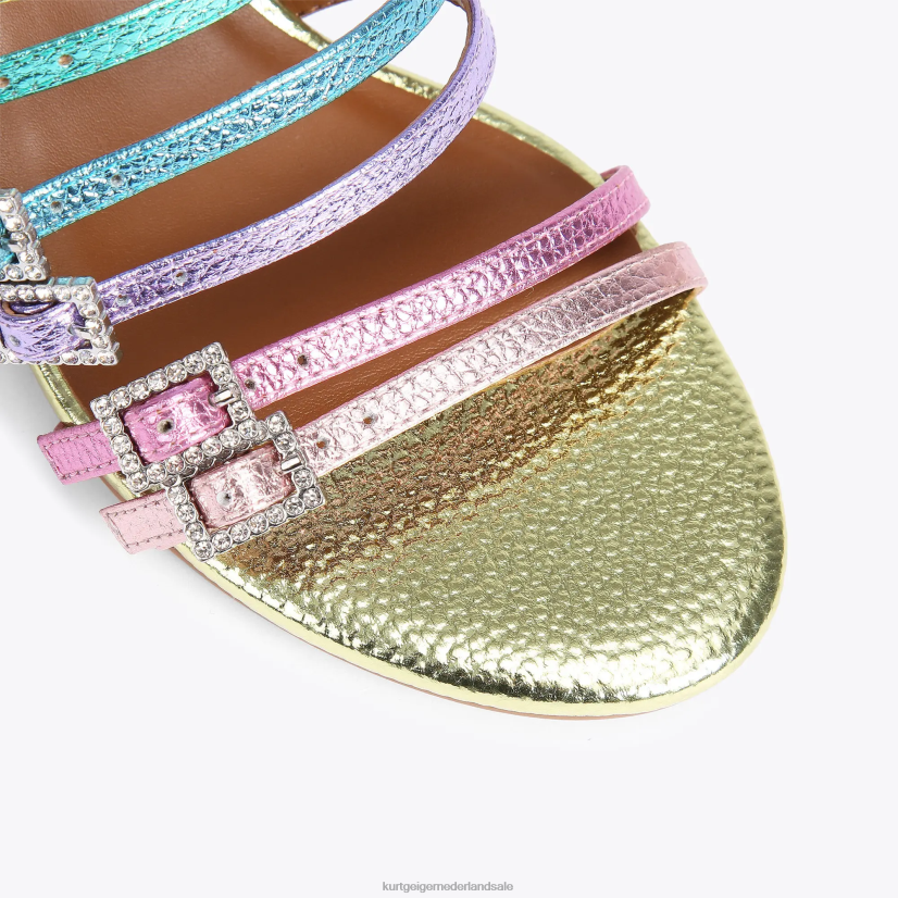 vrouwen Kurt Geiger N206R192 Londen pierra blokmuilezel metalen combinatie | schoenen