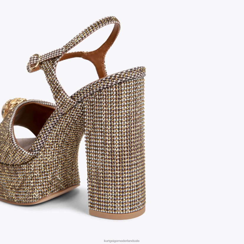vrouwen Kurt Geiger N206R334 Londen kensington platform sandaal beige | schoenen