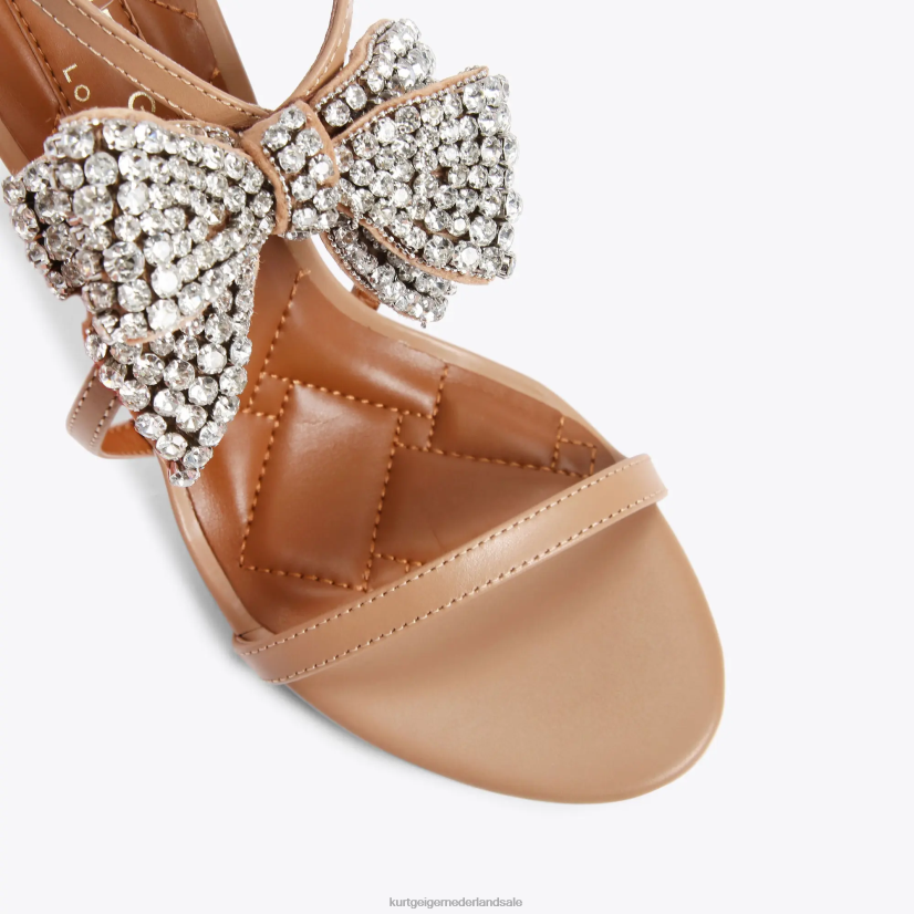 vrouwen Kurt Geiger N206R336 Londen bromley strik sandaal 95 kameel | schoenen
