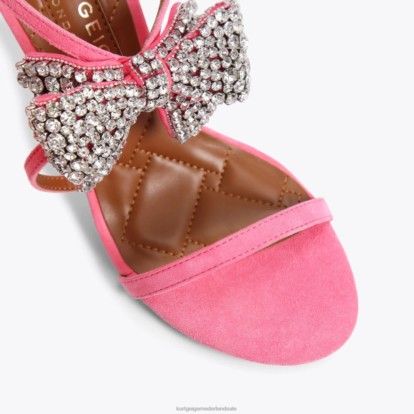 vrouwen Kurt Geiger N206R337 Londen bromley strik sandaal 95 roze | schoenen