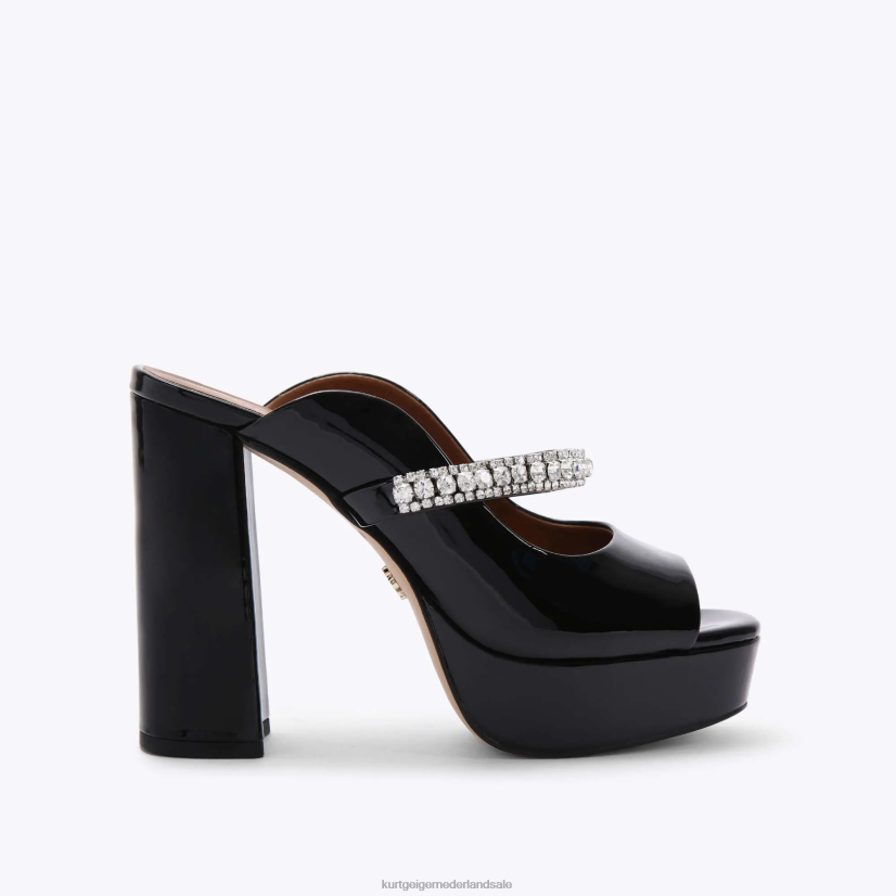 vrouwen Kurt Geiger N206R340 londen duke platform peep toe zwart | schoenen