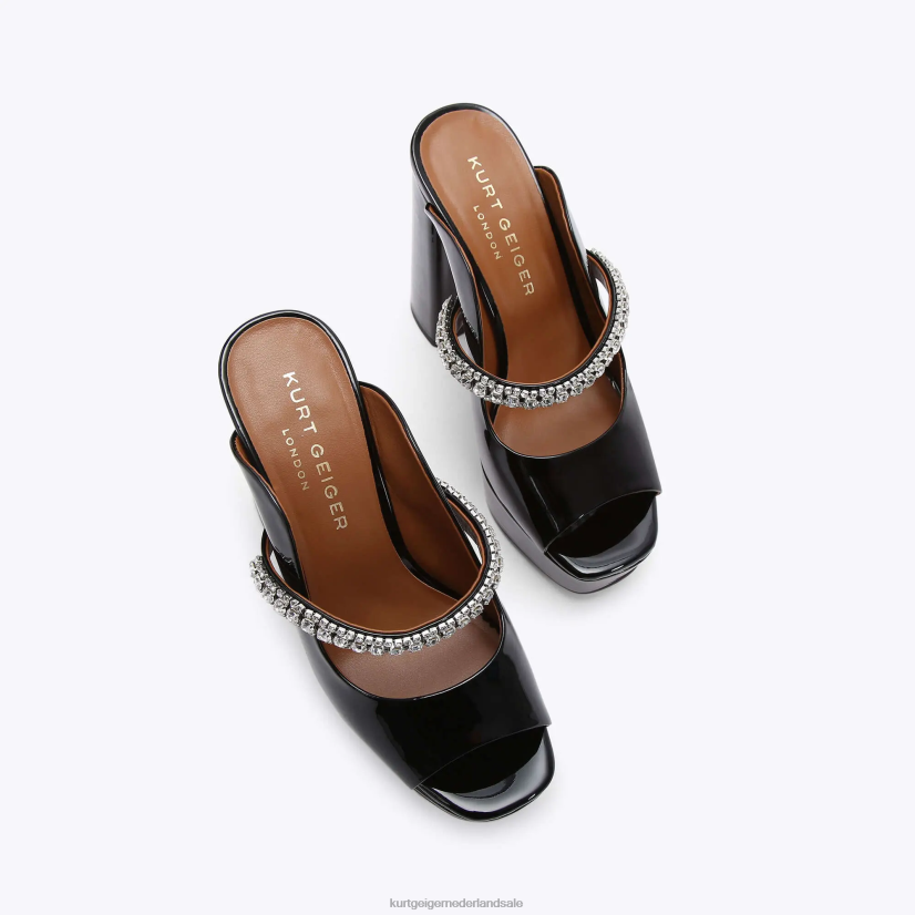 vrouwen Kurt Geiger N206R340 londen duke platform peep toe zwart | schoenen