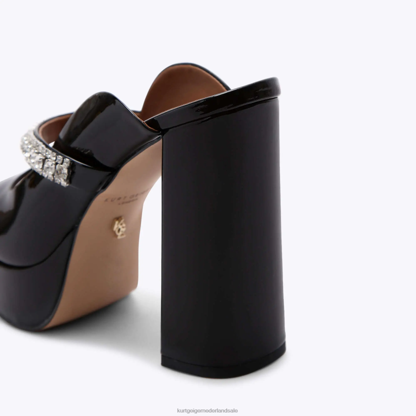 vrouwen Kurt Geiger N206R340 londen duke platform peep toe zwart | schoenen