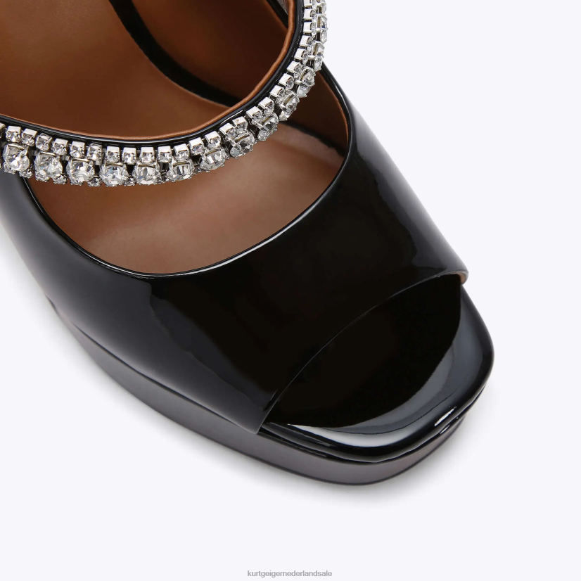 vrouwen Kurt Geiger N206R340 londen duke platform peep toe zwart | schoenen