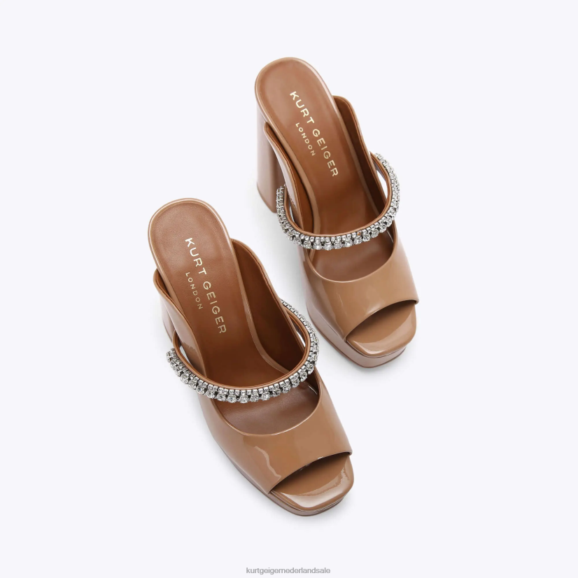 vrouwen Kurt Geiger N206R341 londen duke platform peep toe kameel | schoenen