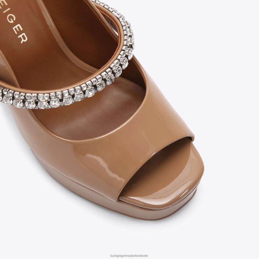 vrouwen Kurt Geiger N206R341 londen duke platform peep toe kameel | schoenen