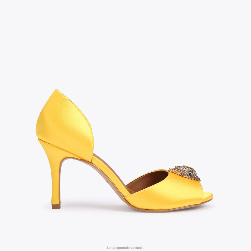 vrouwen Kurt Geiger N206R343 Londen Kensington d'Orsay geel | schoenen